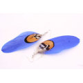 Cheap Jewelry Wholesale Long Feather Earrings FEA02